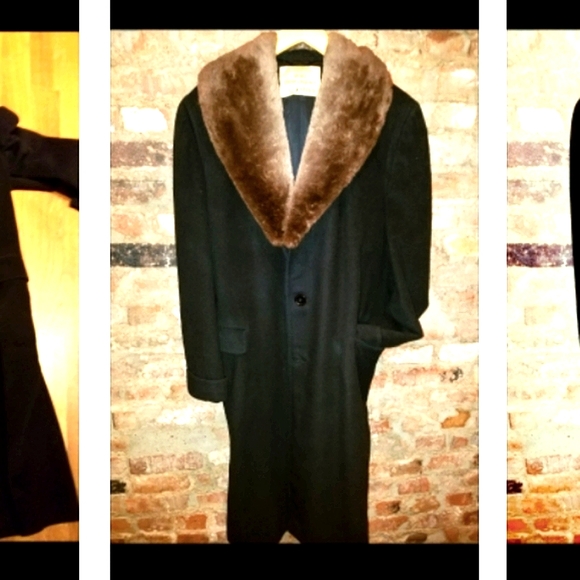 GIVENCHY unlabeled Neiman Marcus Mongolian cashmere fur collar raccoon vintage - Picture 9 of 17